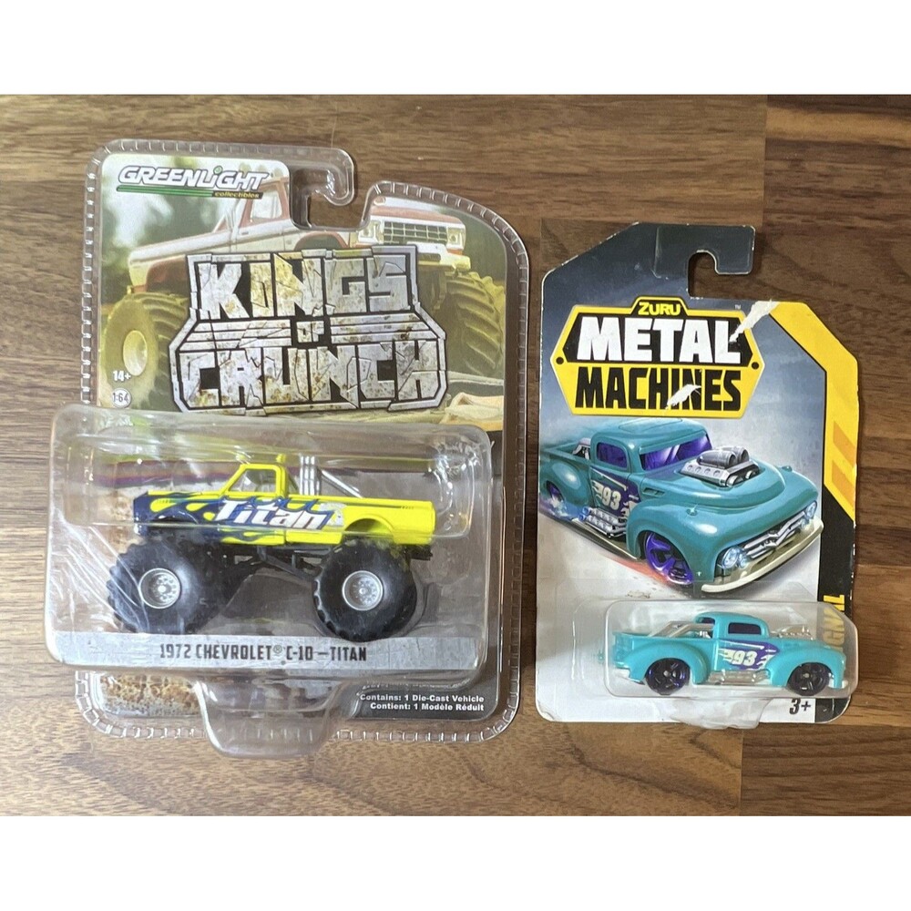 GreenLight Kings of Crunch 1:64 1972 Chevrolet C-10 Monster Truck Diecast